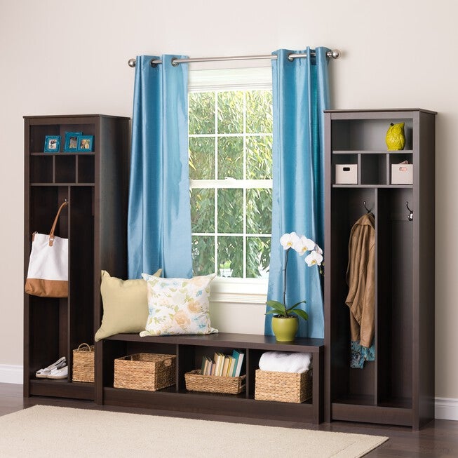 Space-Saving Entryway Organizer Espresso, , alternate image number 3