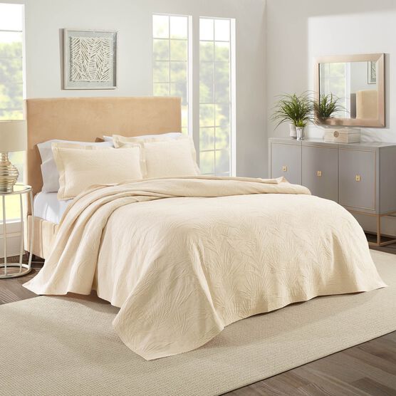 Ella European Matelassé Coverlet Set, IVORY, hi-res image number null