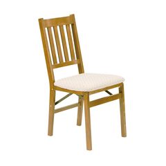 Arts And Craft Wood Folding Chairs, Set Of 2
