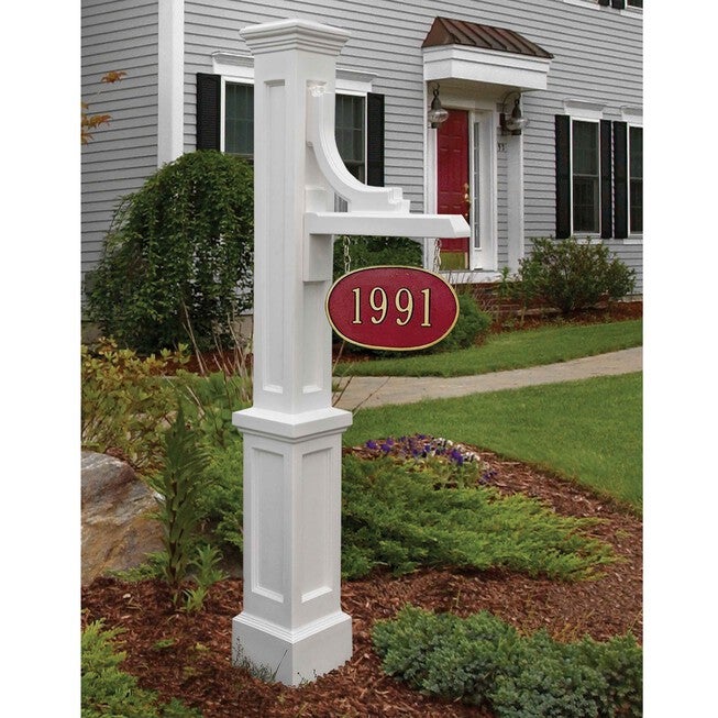 Woodhaven Address Sign Post, , alternate image number null