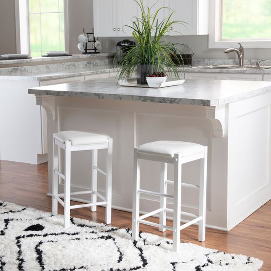 Lancer 5-Pc. Tavern Set White Faux Marble, , alternate image number null