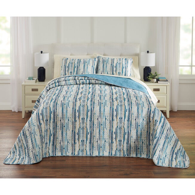 Sky Gradient Bedspread Set, BLUE MULTI, hi-res image number null