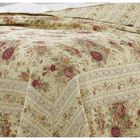 Antique Rose Quilt And Pillow Sham Set, , alternate image number null