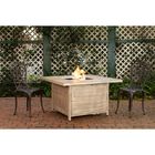 Langhorne Square Aluminum LPG Fire Pit in Driftwood, , on-hover image number null