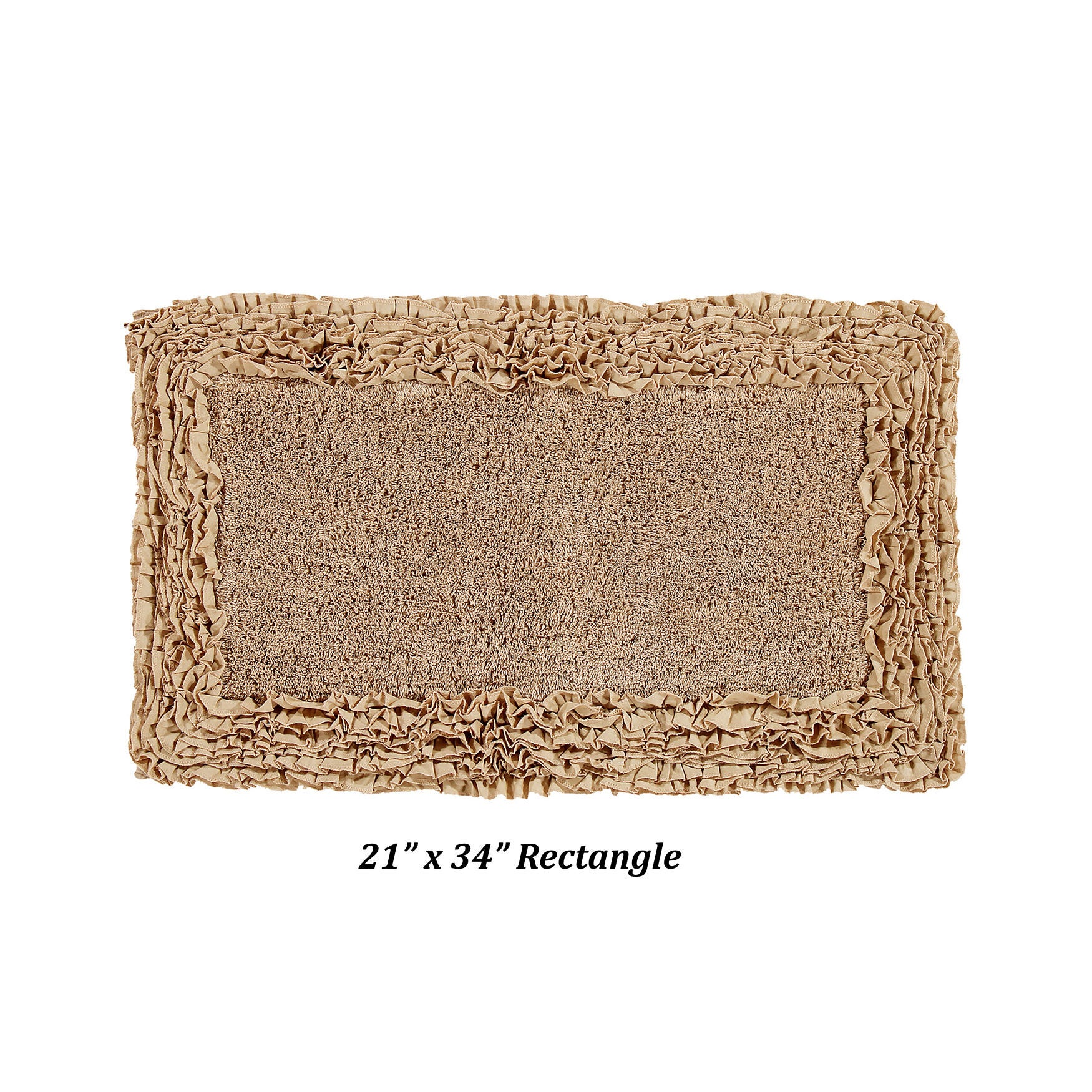 Shaggy Border Bath Rug Mat, 5 Pc Set 39283, , alternate image number 3