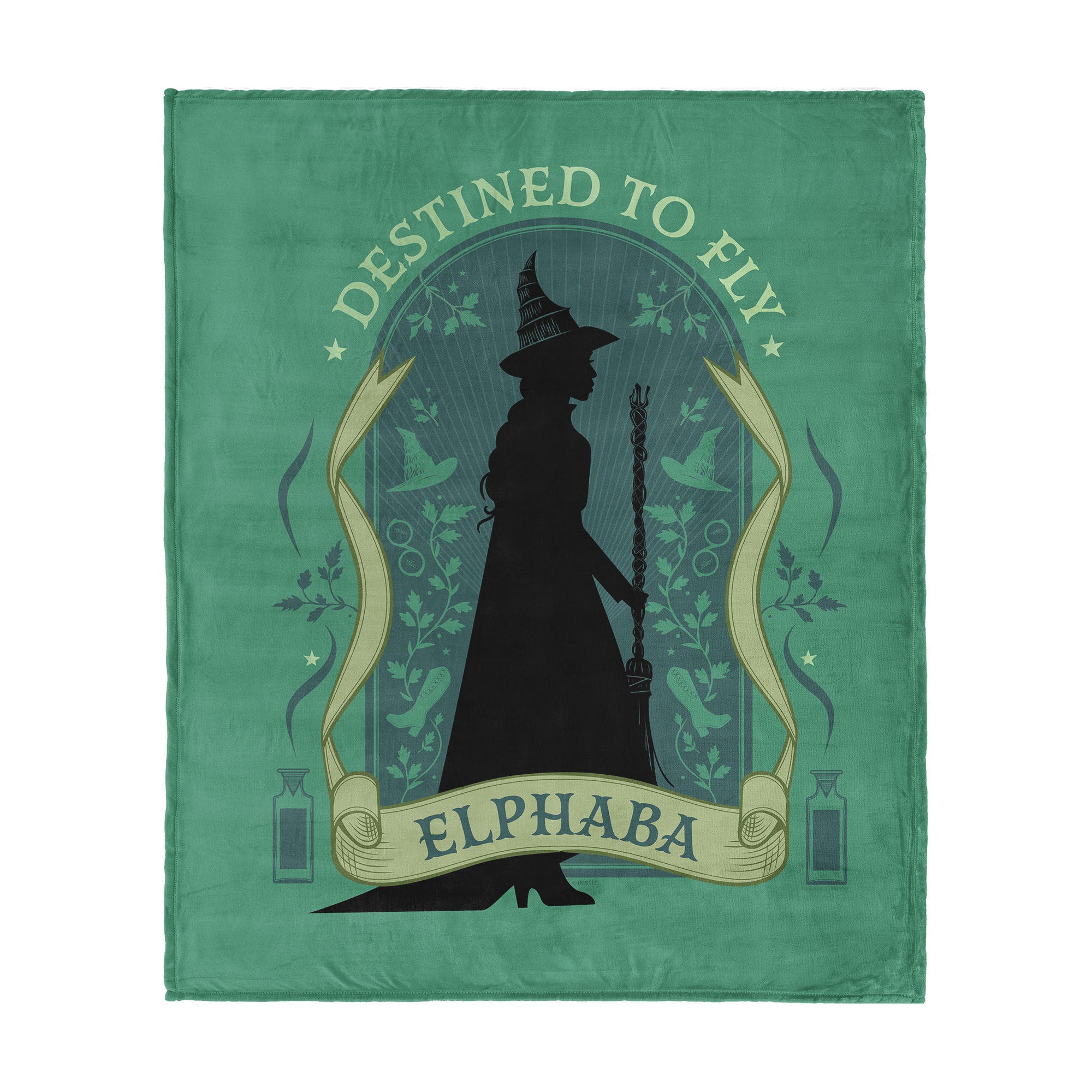 Wicked Destined to Fly Silk Touch Throw Blanket 50x60 inches, GREEN, hi-res image number 0