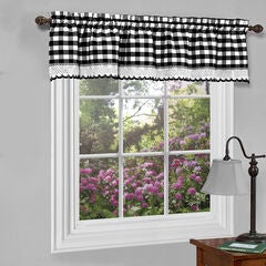 Buffalo Check Window Curtain Valance