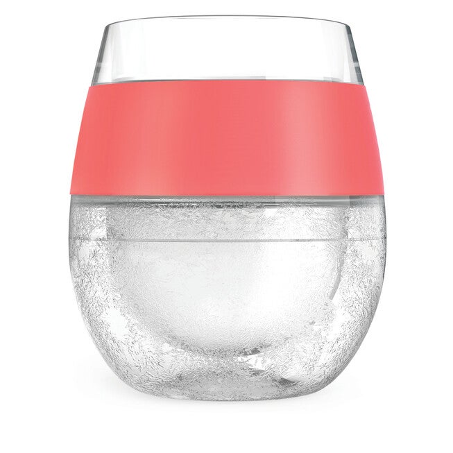 Wine Freeze Cooling Cups In Coral (Set Of 2) By, , on-hover image number null