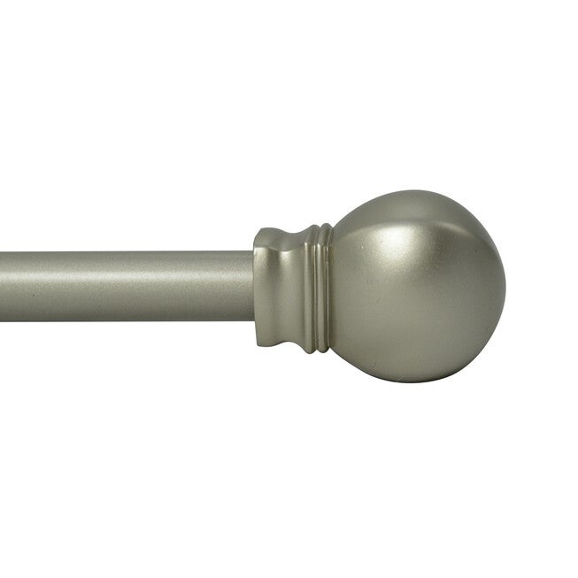 48 inches-86 inches Rod set with Ball Finial, PEWTER, hi-res image number 0
