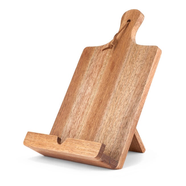 Acacia Wood Tablet Cooking Stand, WOOD, hi-res image number null