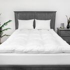 SensorPEDIC 2-Inch Down Alternative Fiber Mattress Topper with 100% Cotton Cove, WHITE, hi-res image number null