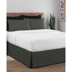 Luxury Hotel Classic Tailored 14" Drop Grey Bed Skirt