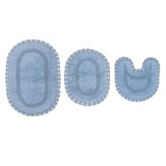 Hampton Crochet 3-Pc. Bath Mat Set