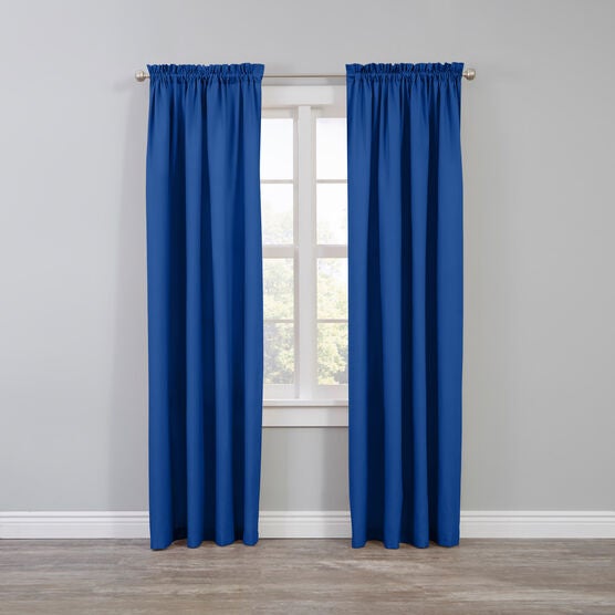 BH Studio Microfiber Rod-Pocket Panel, OCEAN BLUE, hi-res image number null