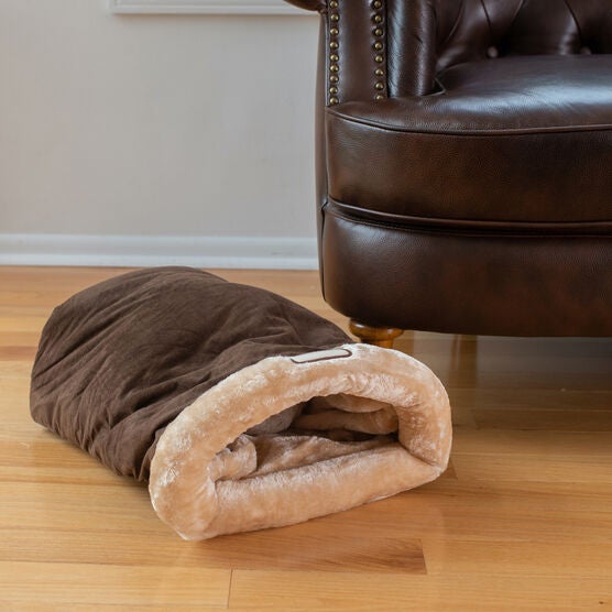 Sleep Shape Cat Dog Cave Bed, Indian Red, , on-hover image number null