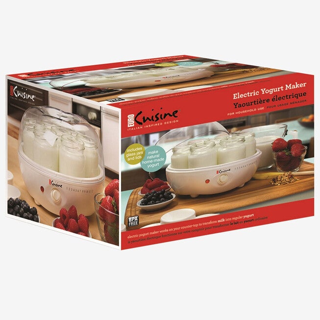 Euro Cuisine Electric Yogurt Maker with 7 Glass Jars, , alternate image number 3