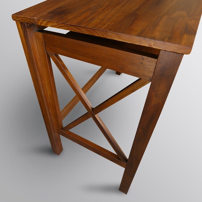 Montego Folding Desk with Pull-Out-Warm Brown, , alternate image number null