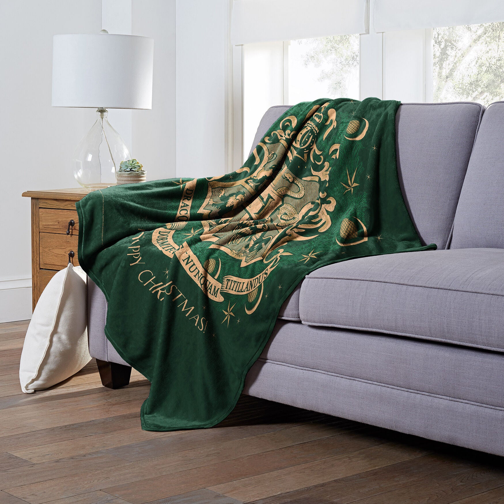 Wb Harry Potter Happy Christmas Silk Touch Throw, , alternate image number 3