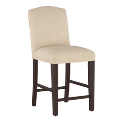 Velvet Back Counter Stool