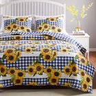 Sunflower Gold Quilt Set, GOLD, hi-res image number null