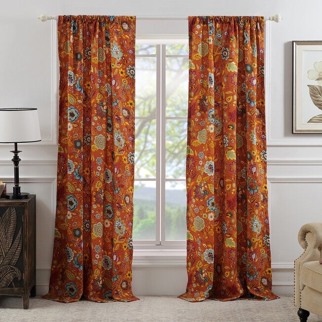 Astoria Curtain Panel Pair , SPICE, hi-res image number 0