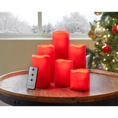 Remote-Controlled LED Candles, Set of 6