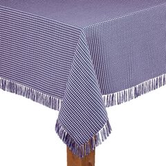 Homespun Check Woven Tablecloth