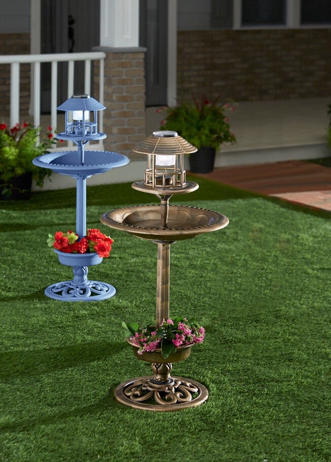 Solar Bird Bath, BRONZE, hi-res image number null