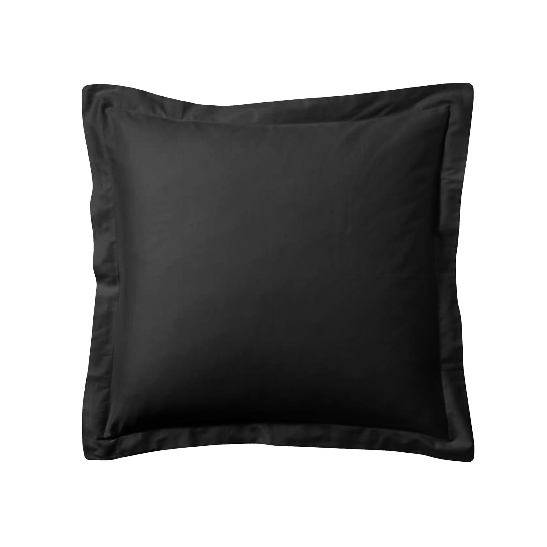 Bed Maker's Tailored Euro Pillow Sham, BLACK, hi-res image number 0