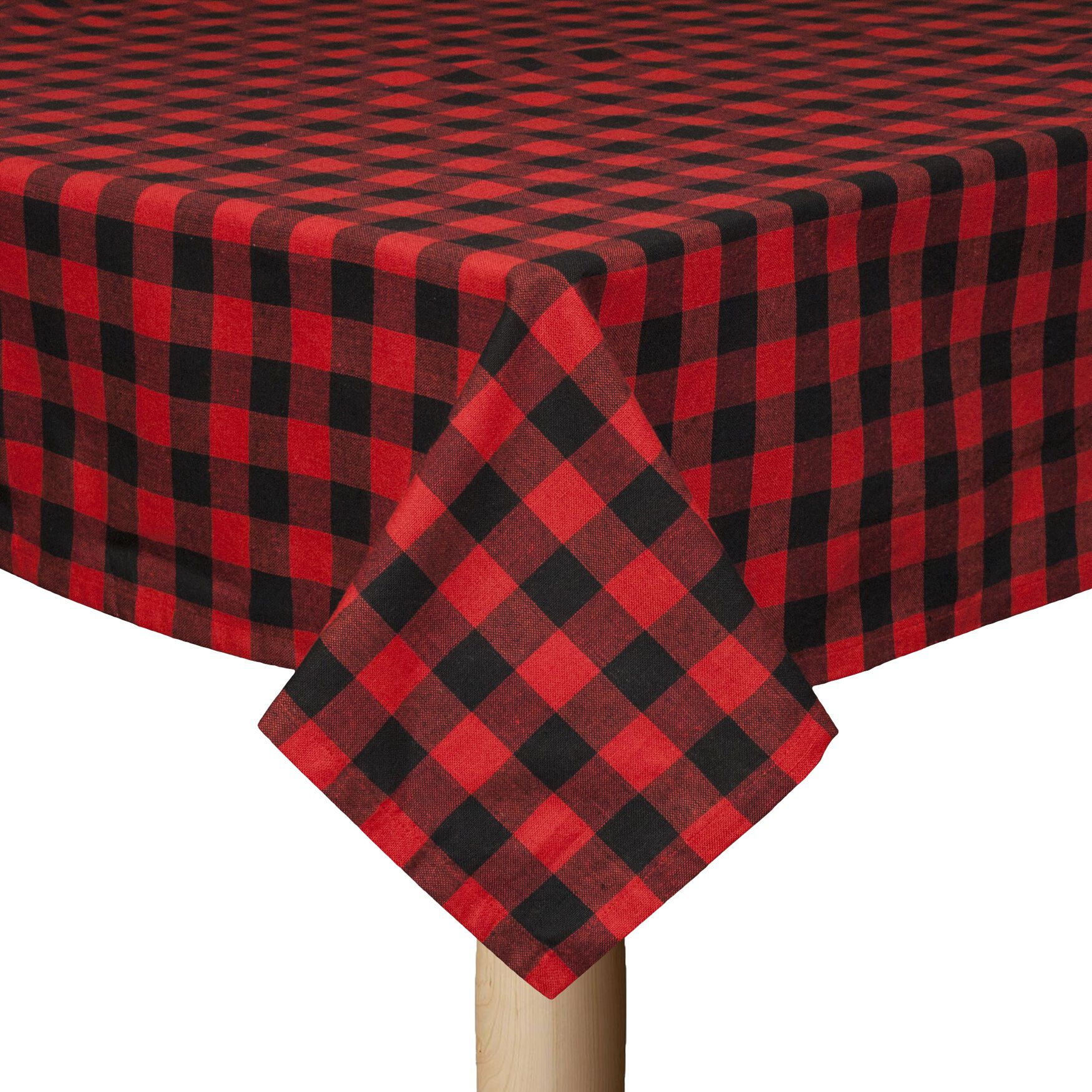 BUFFALO CHECK TABLECLOTHS, RED BLACK, hi-res image number 0