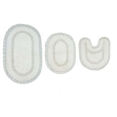 Hampton Crochet 3-Pc. Bath Mat Set
