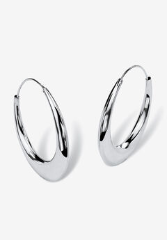 Modern Sterling Silver Earrings
