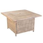 Langhorne Square Aluminum LPG Fire Pit in Driftwood, , alternate image number null