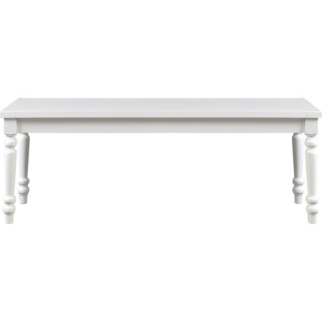 Philippe Dining Bench, White, WHITE, hi-res image number 0