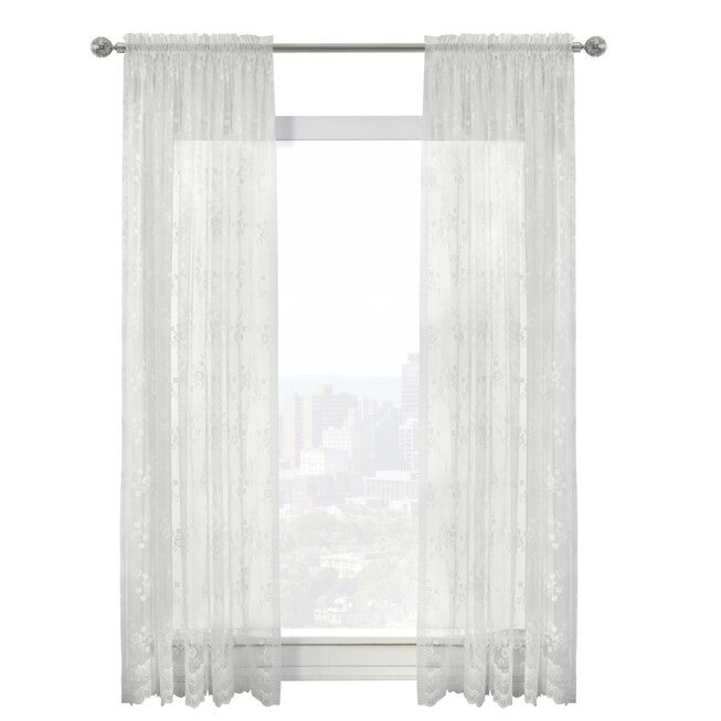 Mona Lisa Sheer Rod Pocket Curtain Panel, , alternate image number 7