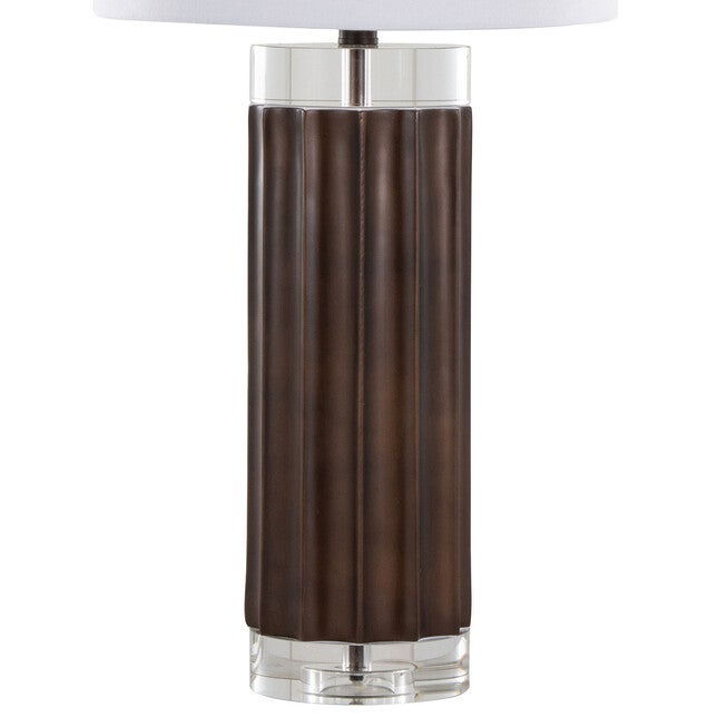 Cylinder Fluted 29.25 inches Polyresin Table Lamp - Set Of 2, , alternate image number 3