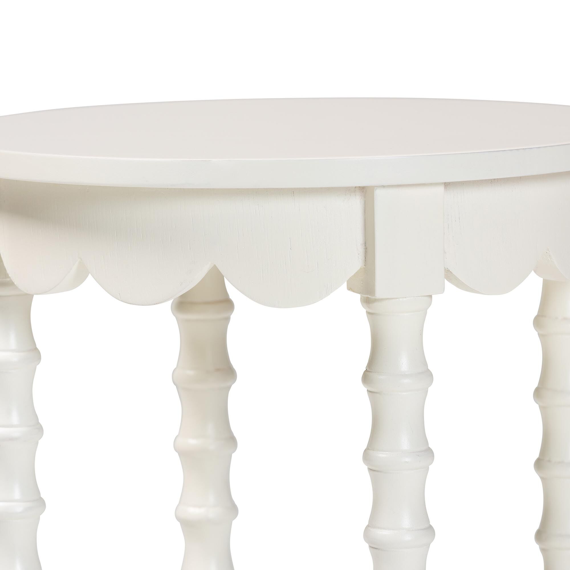Sally Round Nightstand, WHITE, alternate image number 3