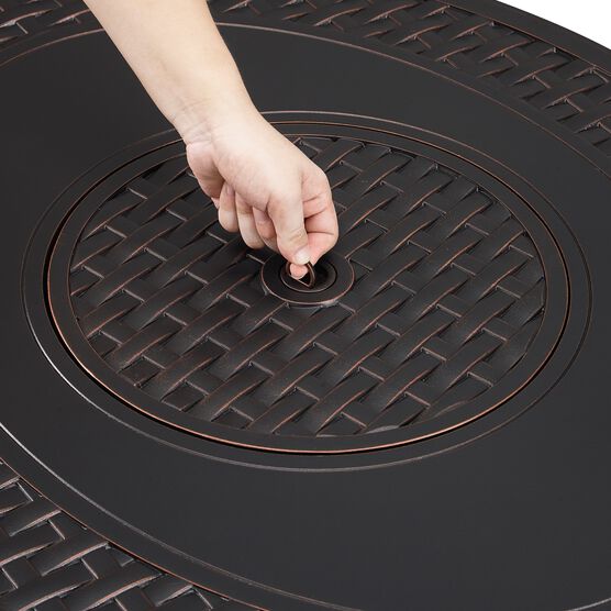Davis Aluminum Oval LPG/NG Fire Pit, , alternate image number null