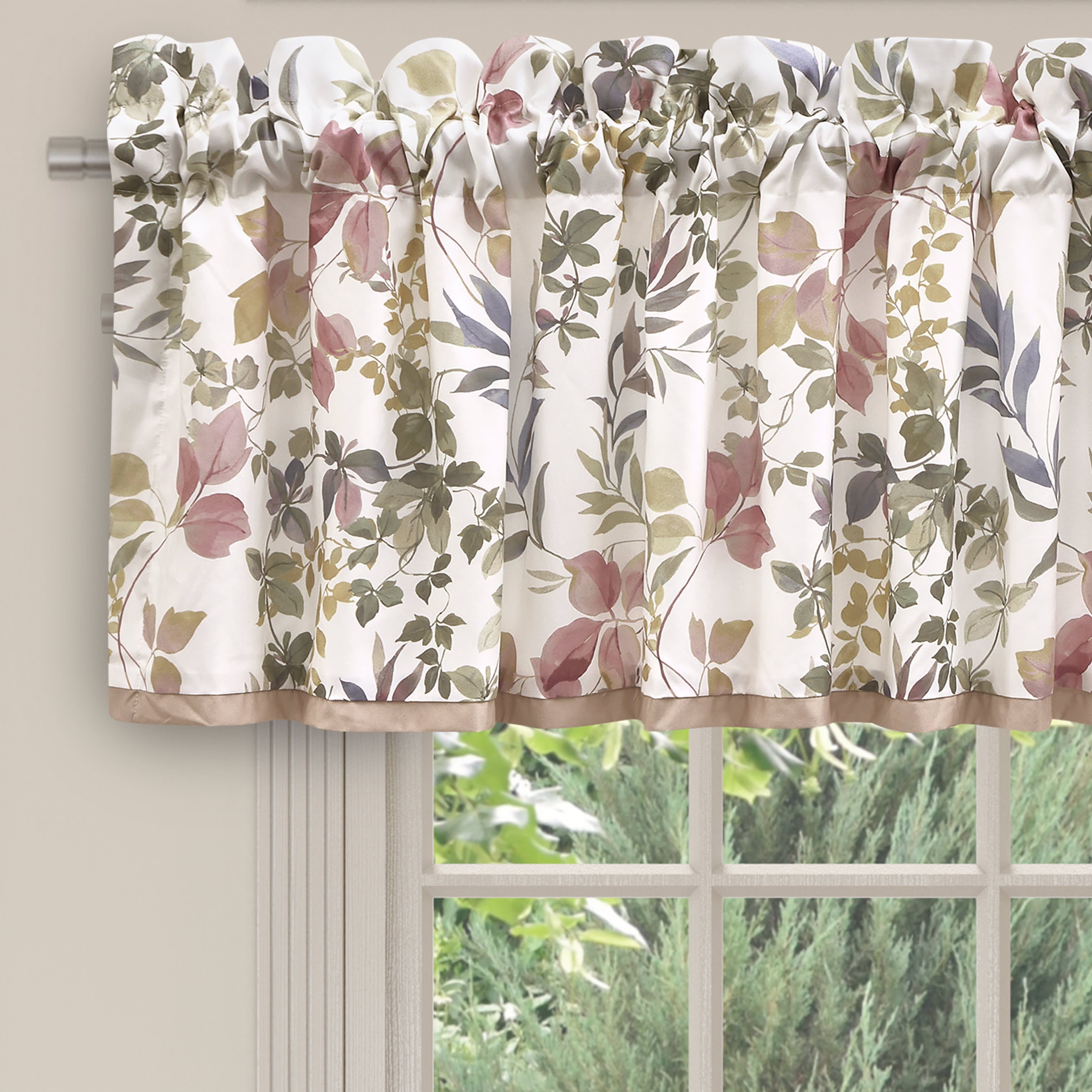 Rosewood Window Straight Valance, ROSE, alternate image number 2