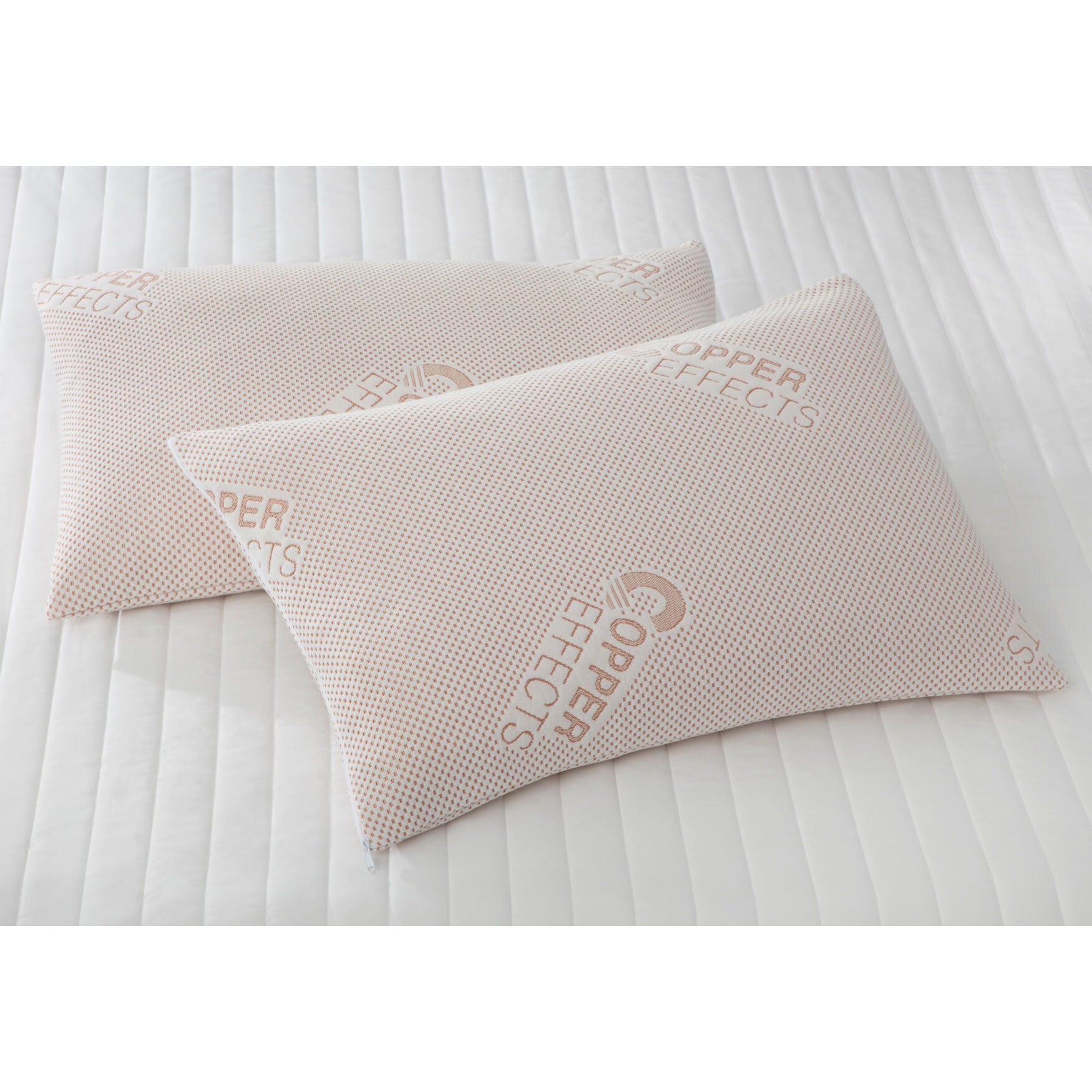 Fashionable Copper Effects 2Pack Pillow Protector, White Roaman's