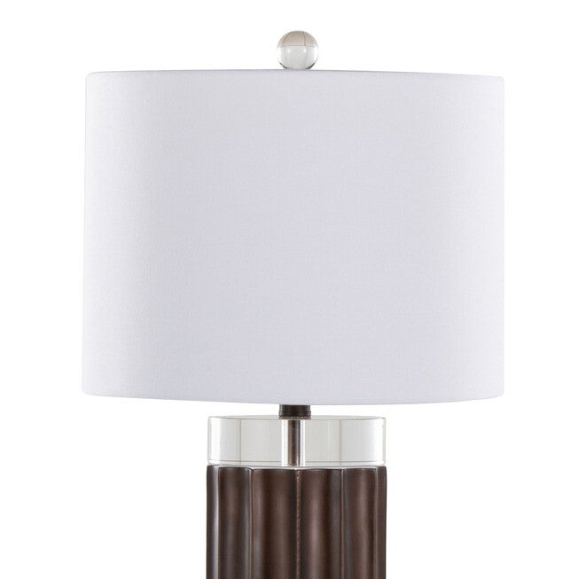 Cylinder Fluted 29.25 inches Polyresin Table Lamp - Set Of 2, , alternate image number 4