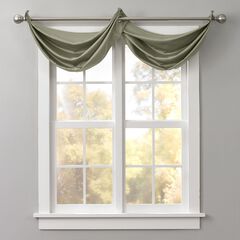 BH Studio Room-Darkening Waterfall Grommet Valance