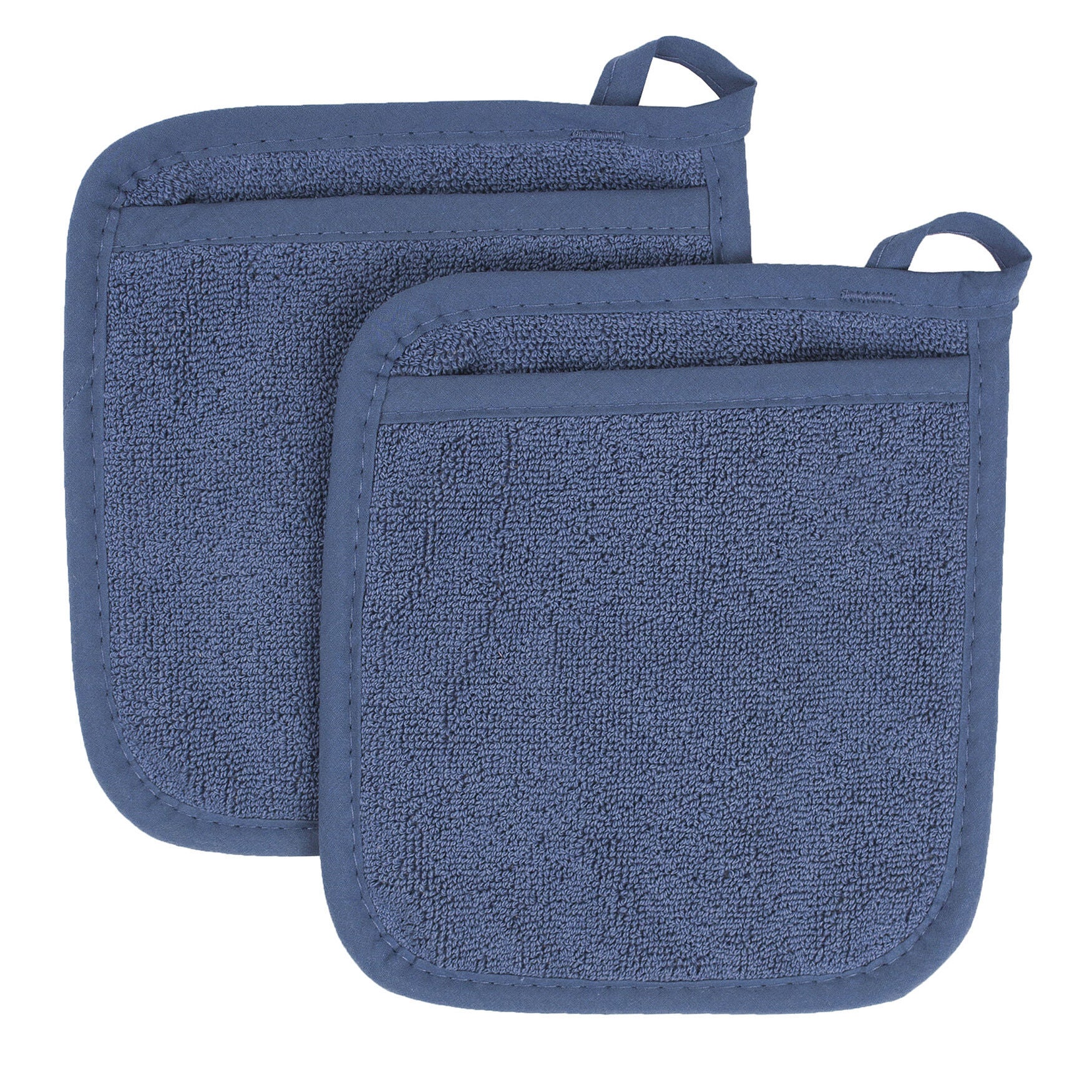 Royale Collection Pot Holder Pocket Mitts, Set Of 2 Pot Holder, FEDERAL BLUE, hi-res image number 0