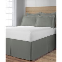 Space Maker Extra-Long 21" Drop length Silver Bed Skirt