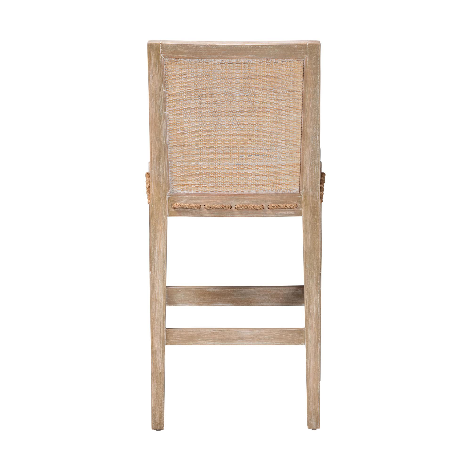 Ashford Whitewash Rattan Counter Stool, BEIGE, alternate image number 4