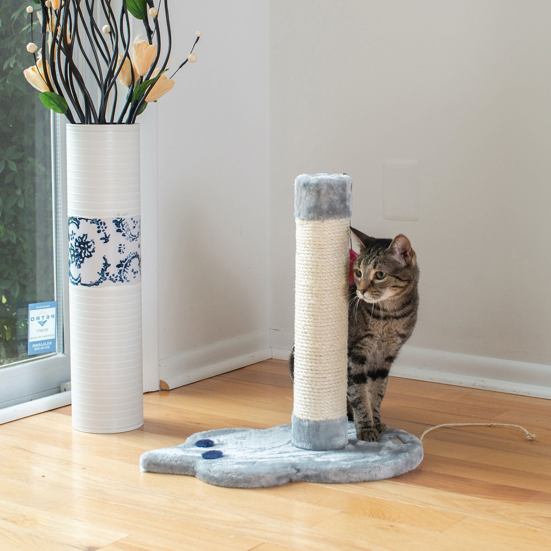 Mouse Shape Real Wood Cat Scratcher Toy, Sisal Scratching Post, , alternate image number 4