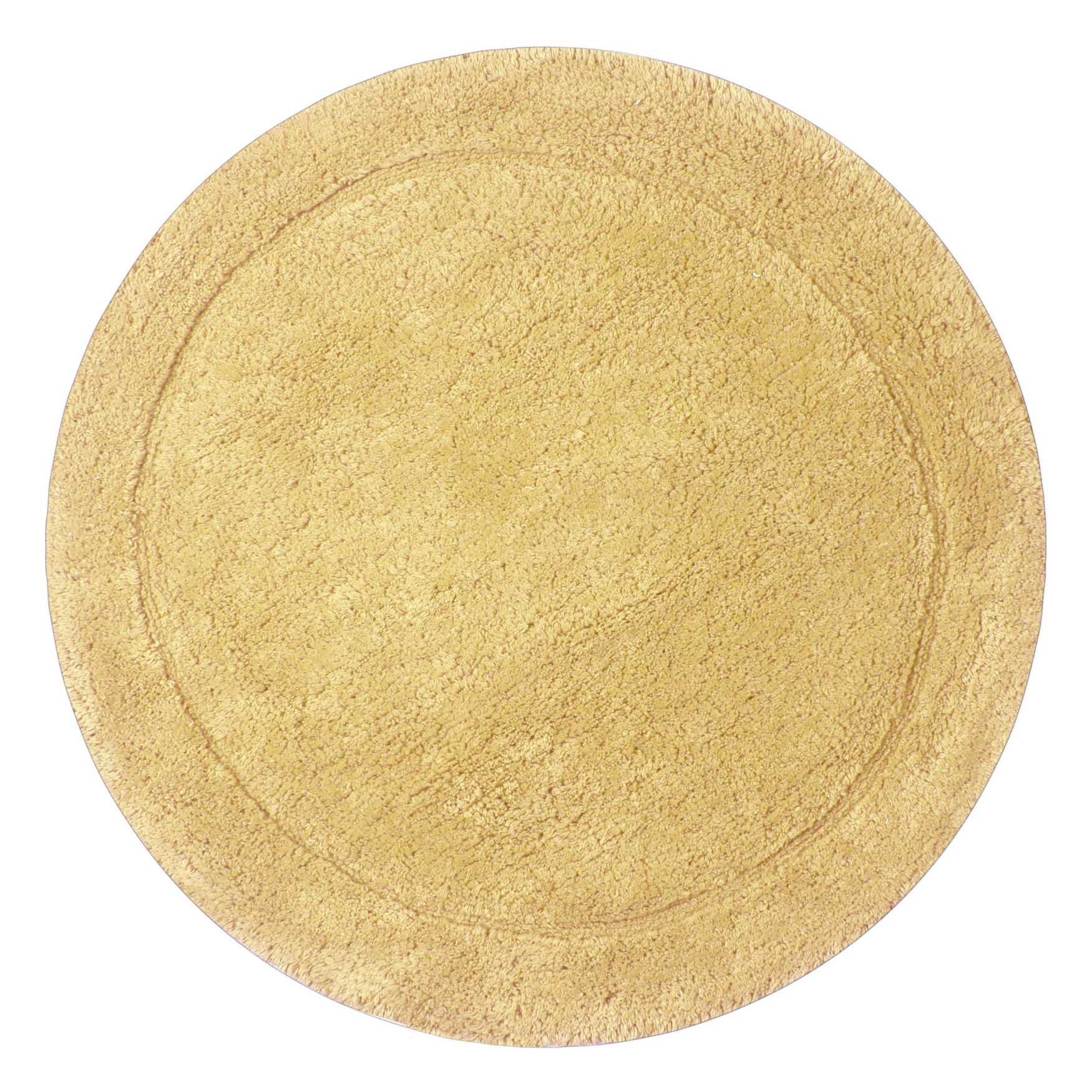 Bloomfield Round Bath Rug Collection, YELLOW, hi-res image number 0
