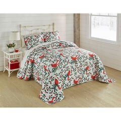 3-Pc. Microfleece Christmas Bedspread Set