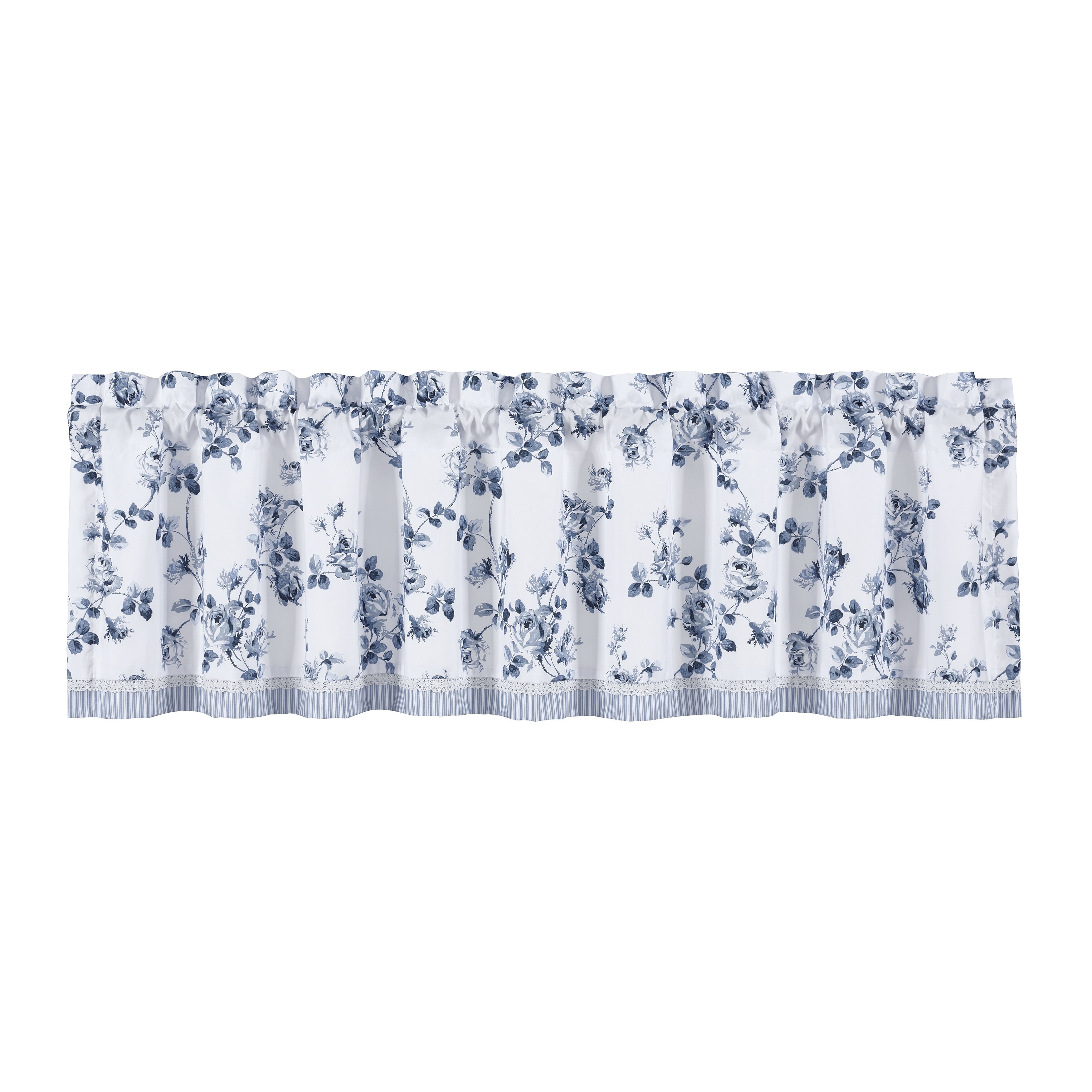 Rialto Window Straight Valance, FRENCH BLUE, alternate image number 1