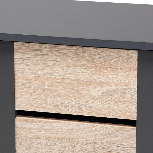 Melle 2-Door Wood Entryway Shoe Storage Cabinet Furniture, , alternate image number 4